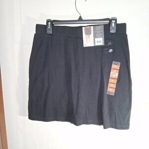 Jones New York Black Faux Wrap Skort sz M  NWT  B18
